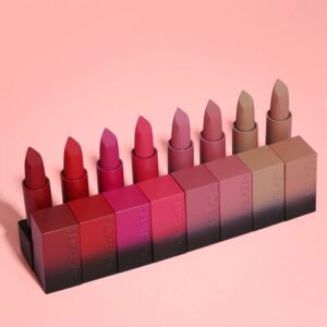 A variety of lipstick hues
